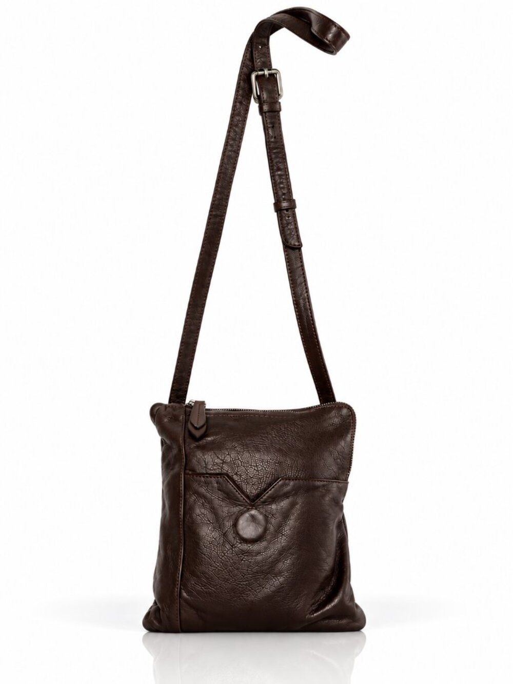 LATICO Leather Expresso Brown Leather Crossbody Bag